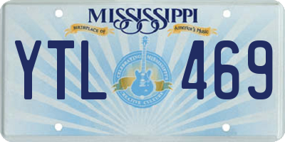 MS license plate YTL469