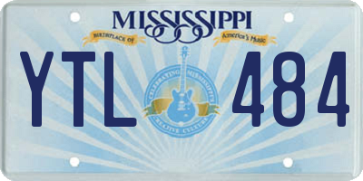 MS license plate YTL484