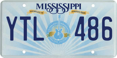 MS license plate YTL486