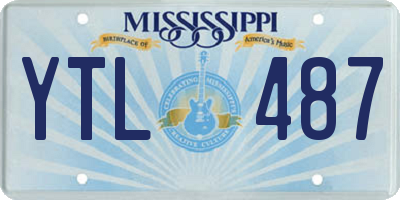 MS license plate YTL487