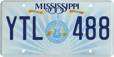 MS license plate YTL488