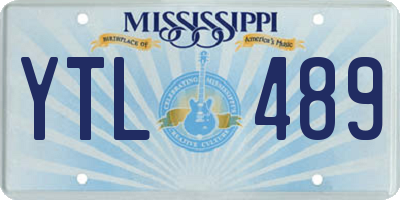 MS license plate YTL489