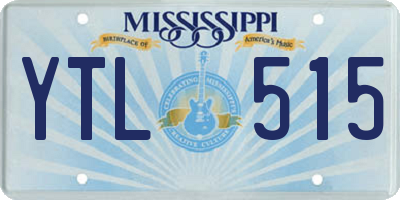 MS license plate YTL515
