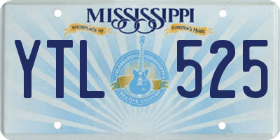 MS license plate YTL525