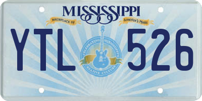 MS license plate YTL526