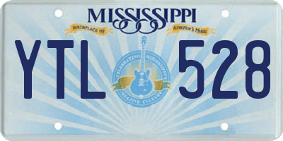 MS license plate YTL528