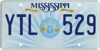 MS license plate YTL529