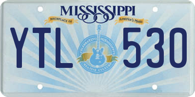MS license plate YTL530