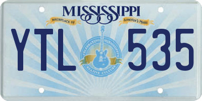 MS license plate YTL535