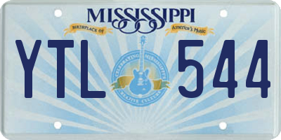 MS license plate YTL544