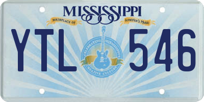 MS license plate YTL546