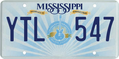MS license plate YTL547
