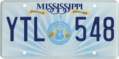 MS license plate YTL548