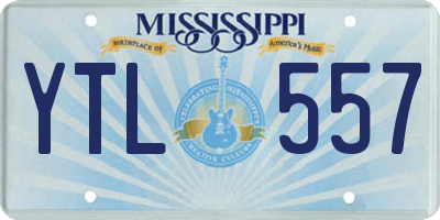 MS license plate YTL557