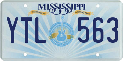 MS license plate YTL563