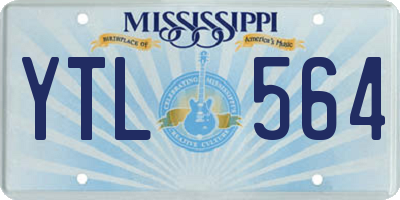 MS license plate YTL564