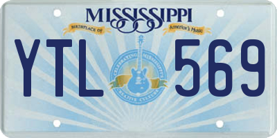 MS license plate YTL569