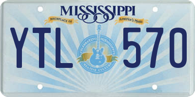 MS license plate YTL570