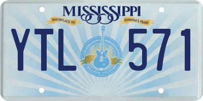 MS license plate YTL571