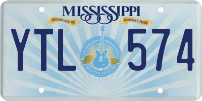 MS license plate YTL574