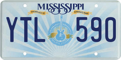 MS license plate YTL590