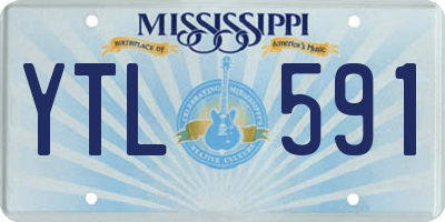 MS license plate YTL591