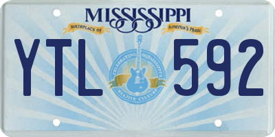 MS license plate YTL592