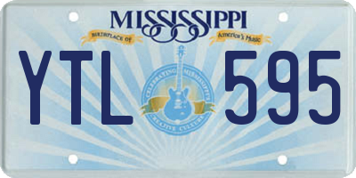 MS license plate YTL595