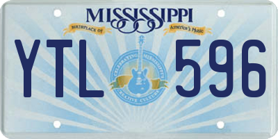 MS license plate YTL596