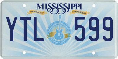 MS license plate YTL599