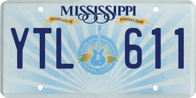 MS license plate YTL611