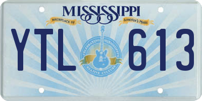MS license plate YTL613