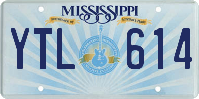 MS license plate YTL614