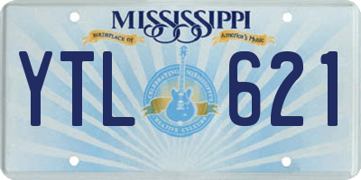 MS license plate YTL621