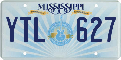 MS license plate YTL627