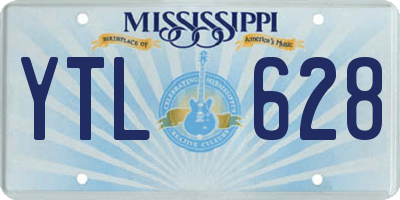 MS license plate YTL628