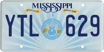 MS license plate YTL629