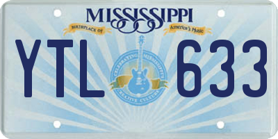 MS license plate YTL633