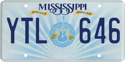 MS license plate YTL646