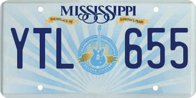 MS license plate YTL655