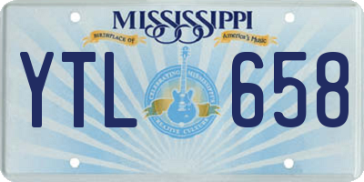MS license plate YTL658