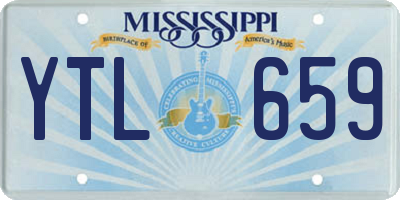 MS license plate YTL659