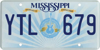MS license plate YTL679