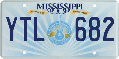 MS license plate YTL682