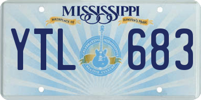 MS license plate YTL683