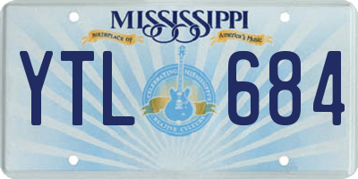 MS license plate YTL684