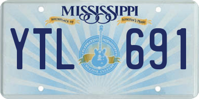 MS license plate YTL691