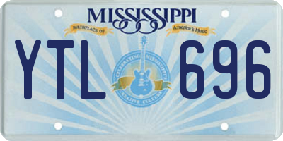 MS license plate YTL696