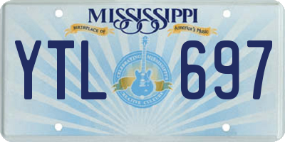 MS license plate YTL697