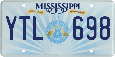 MS license plate YTL698